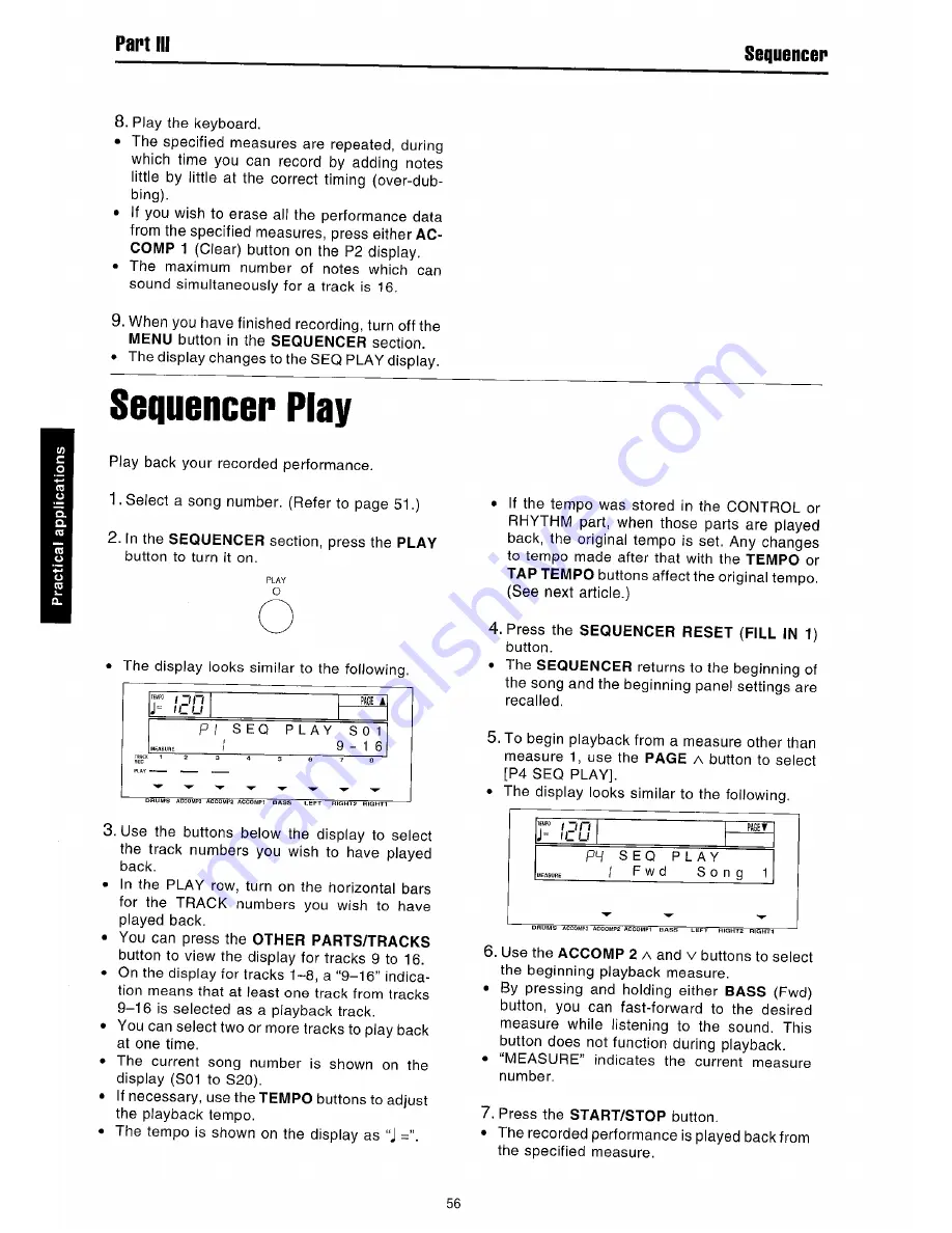 Technics sx-PR51 Owner'S Manual Download Page 58