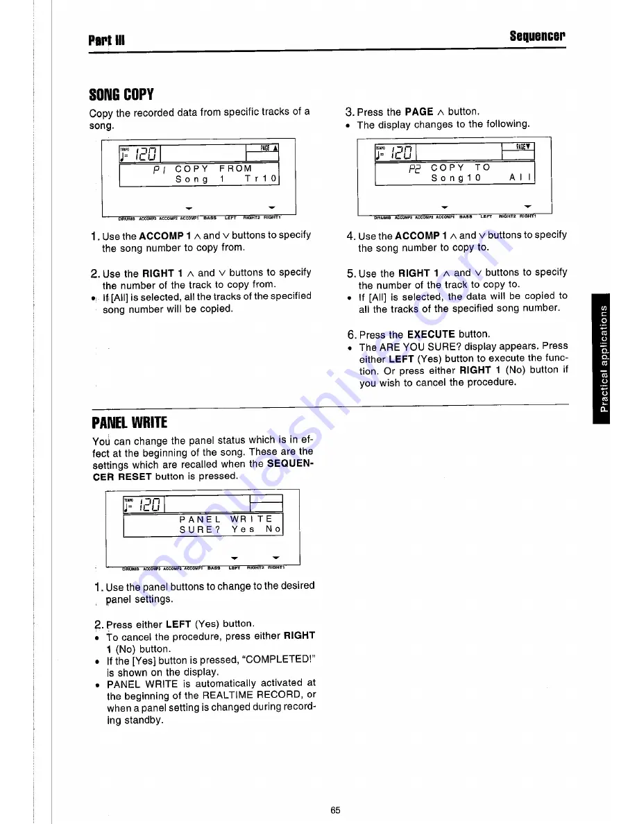 Technics sx-PR51 Owner'S Manual Download Page 67