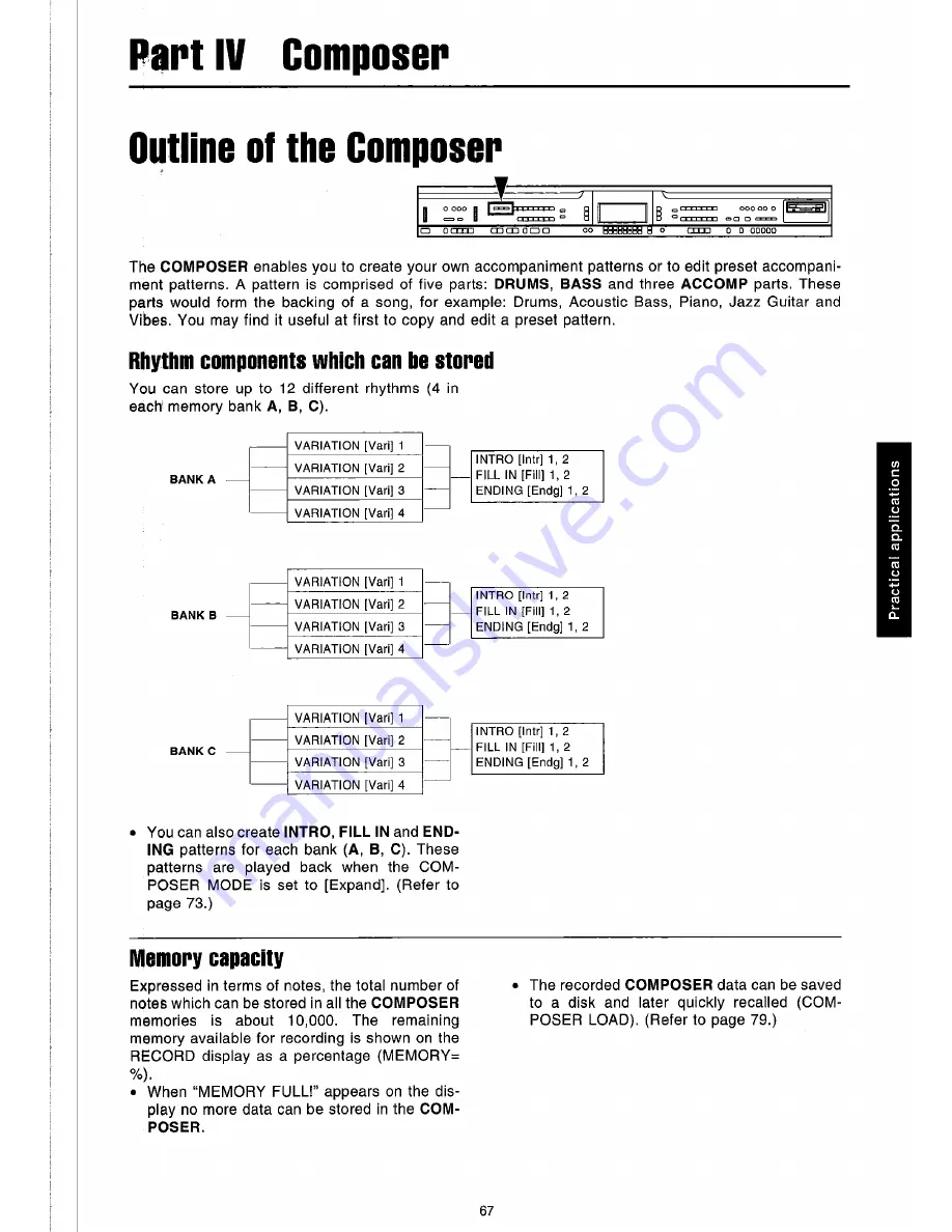 Technics sx-PR51 Owner'S Manual Download Page 69