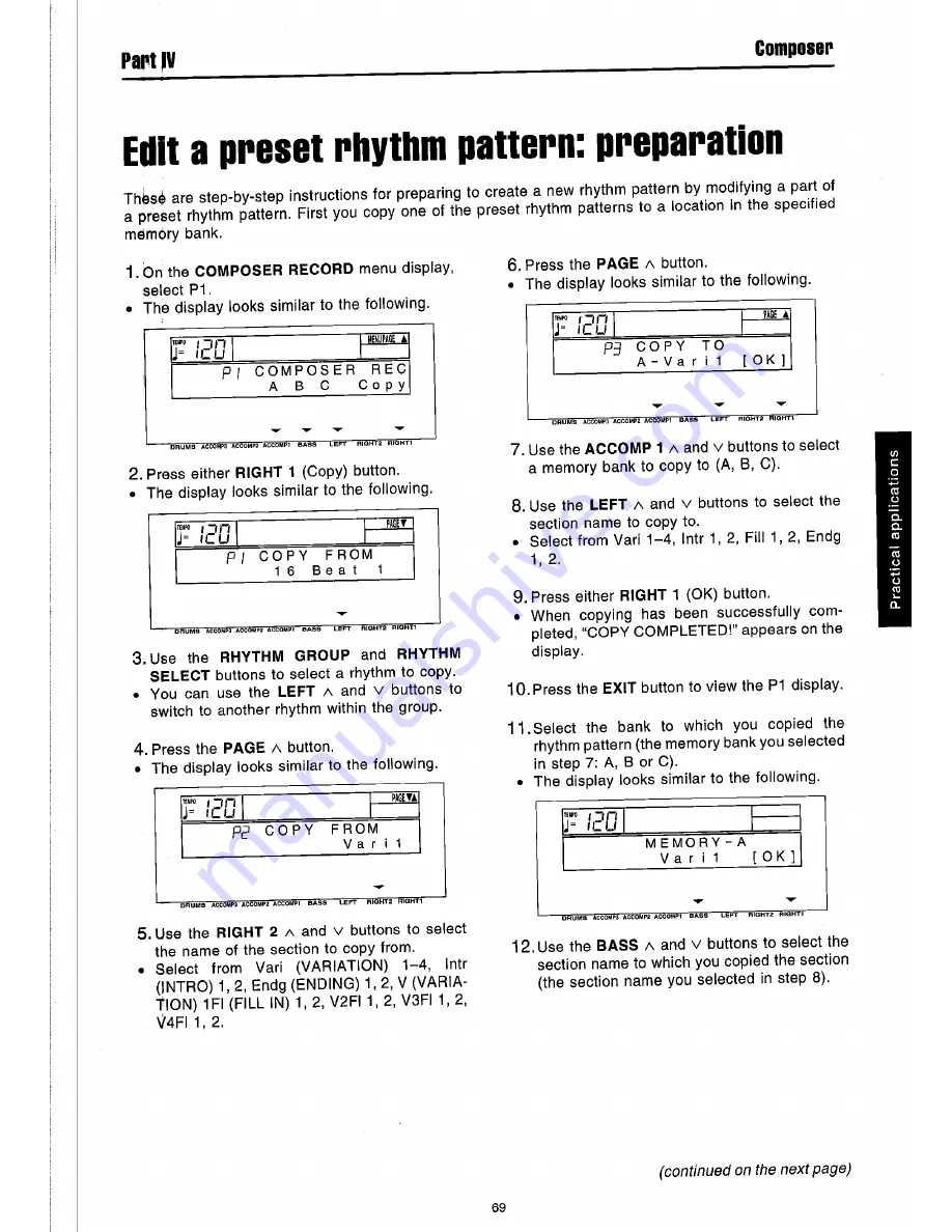 Technics sx-PR51 Owner'S Manual Download Page 71