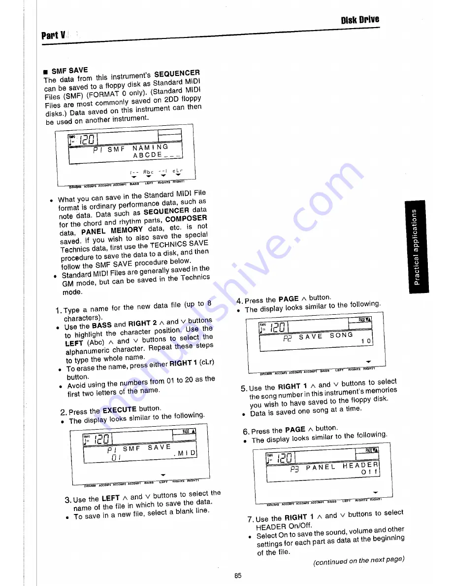 Technics sx-PR51 Owner'S Manual Download Page 87