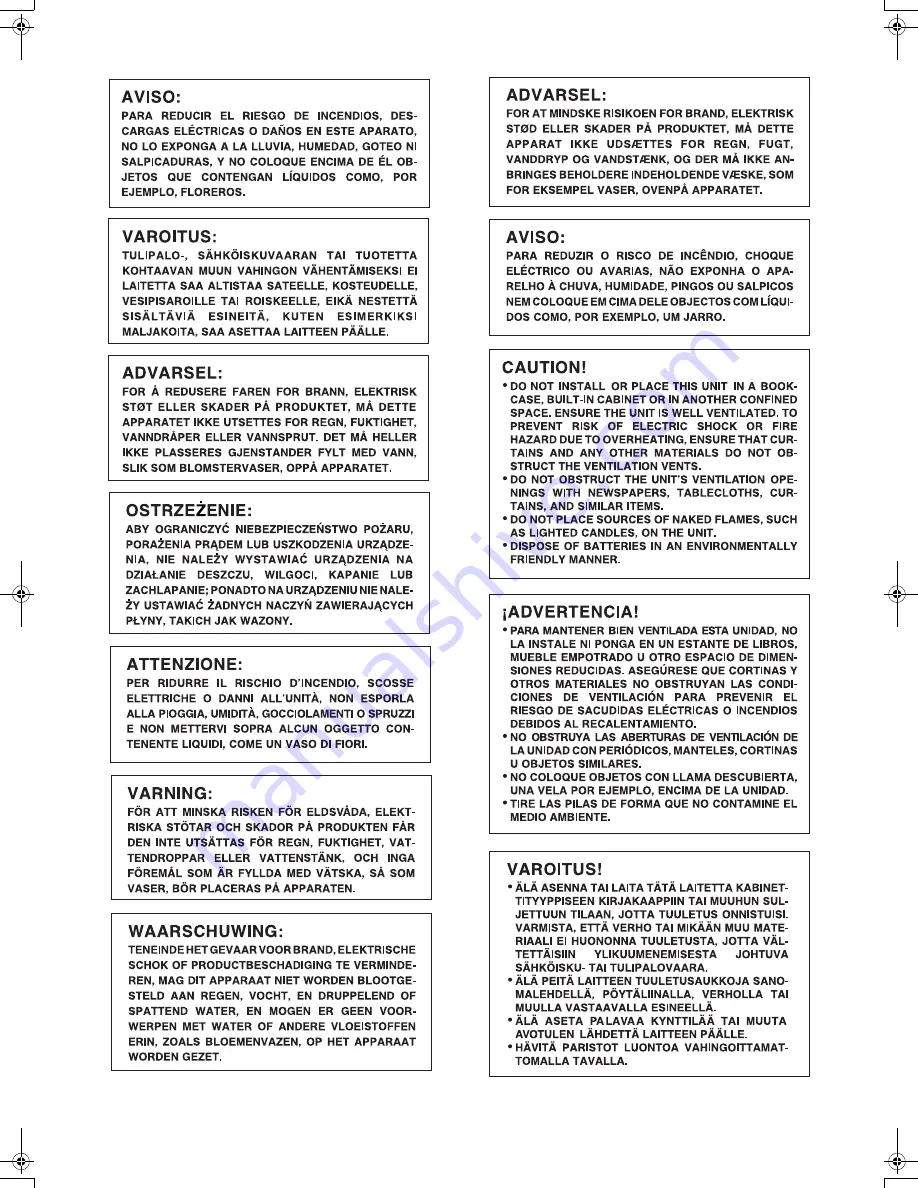 Technics SX-PR54 Operating Instructions Manual Download Page 4