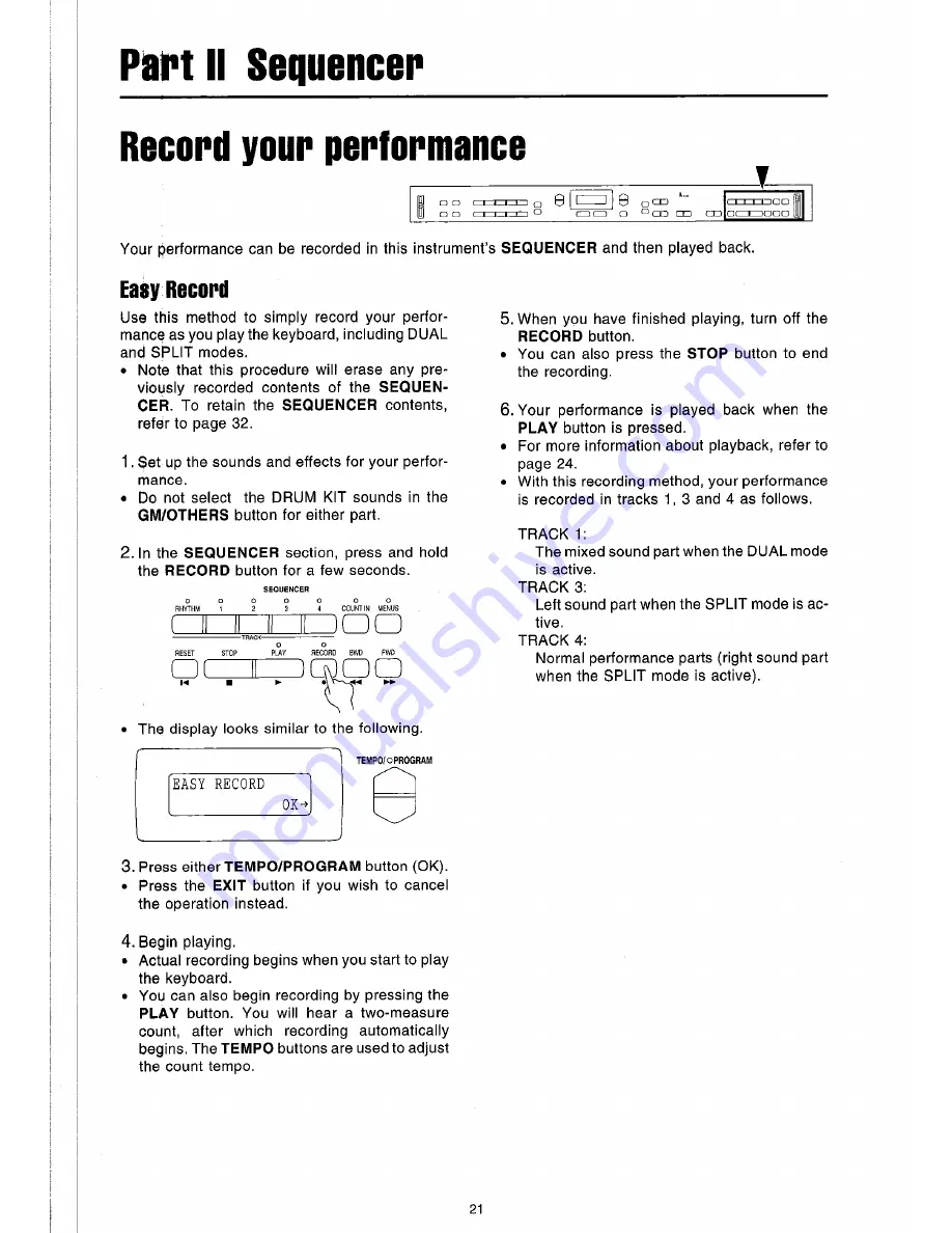 Technics SX-PX336/M Owner'S Manual Download Page 21