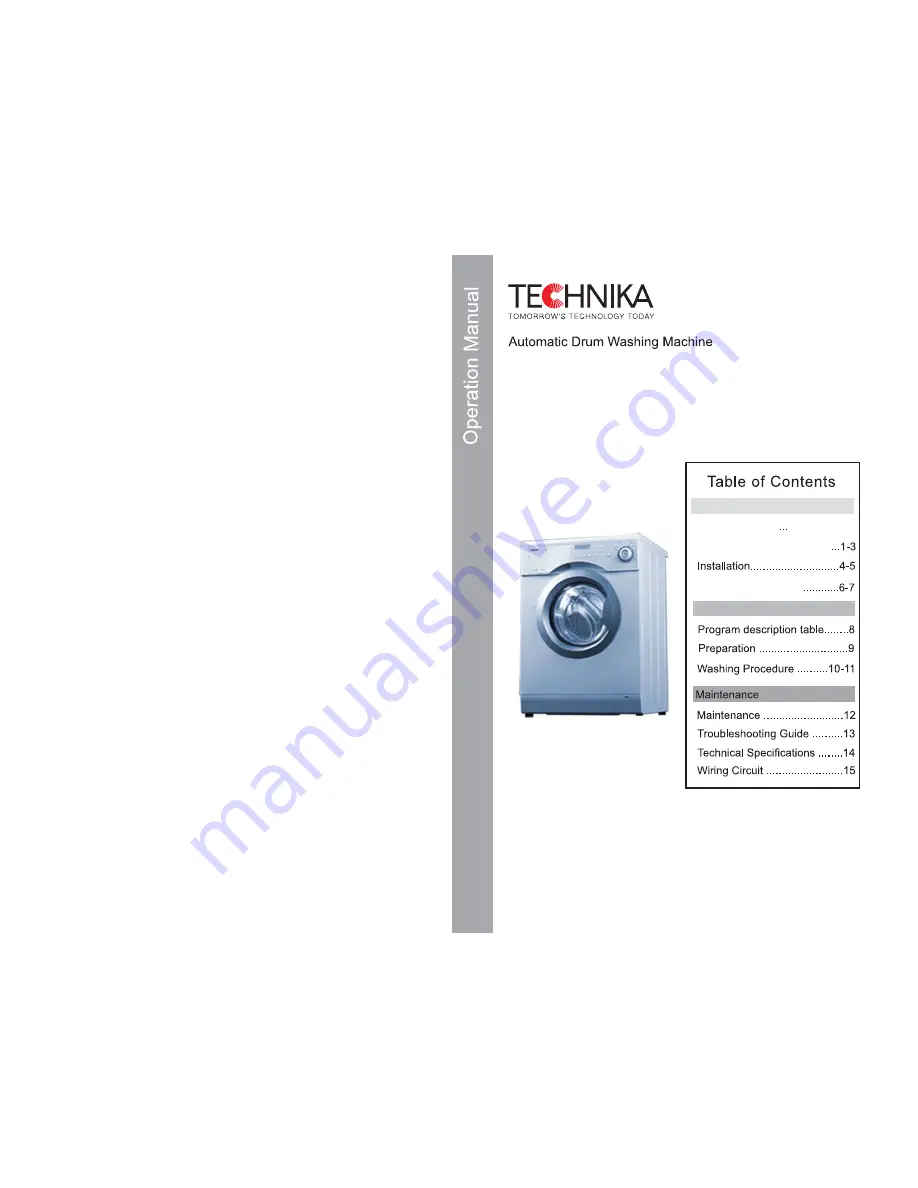 Technika T7E1200FL Operation Manual Download Page 1