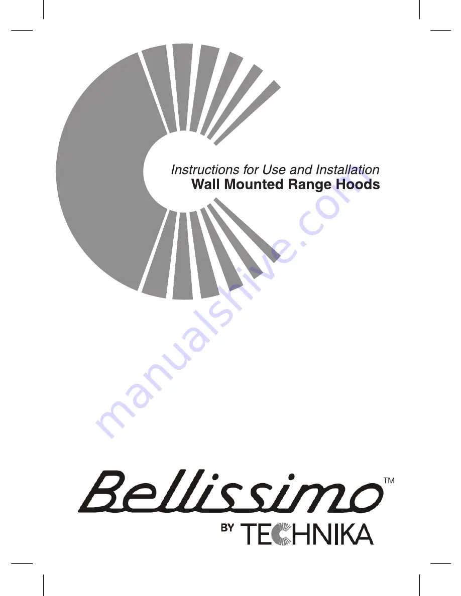 Technika TB10900SS-2 Bellissimo Instructions For Use And Installation Download Page 1