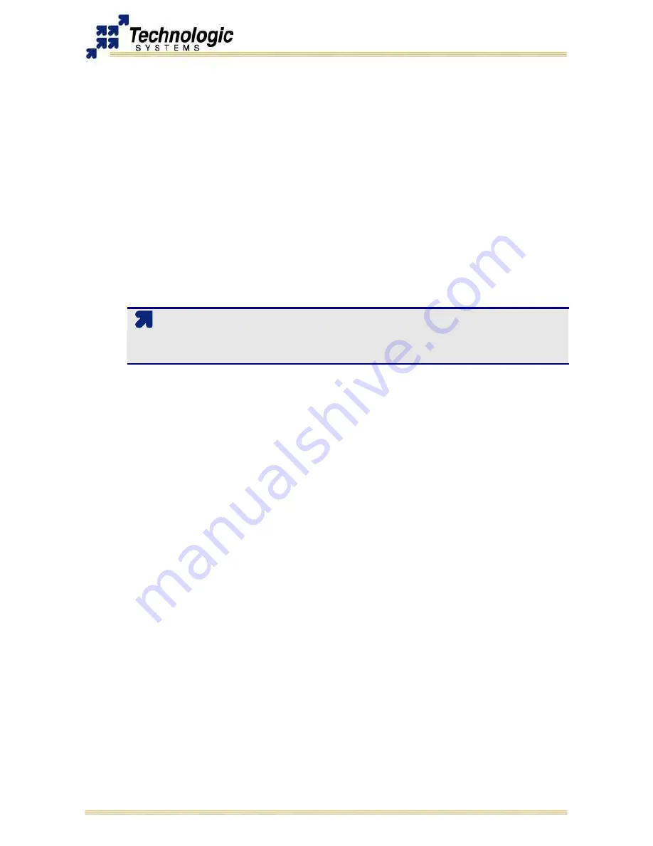 Technologic Systems TS-7250
TS-72 Series Hardware Manual Download Page 25