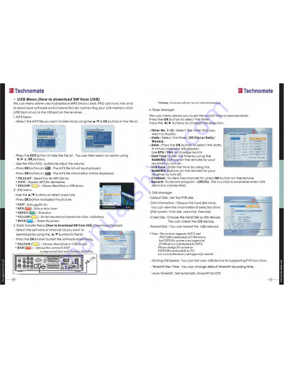 Technomate TM-5402 HD User Manual Download Page 17