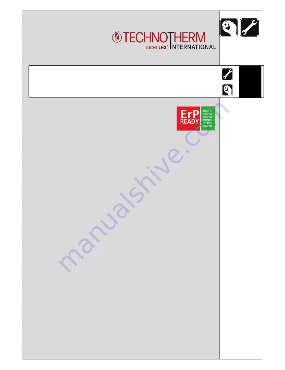 Technotherm VP 1000 Installation And Technical Manual Download Page 1