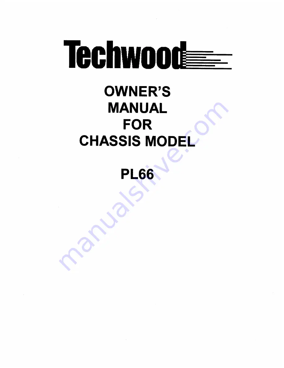 TECHWOOD PL66 Скачать руководство пользователя страница 1