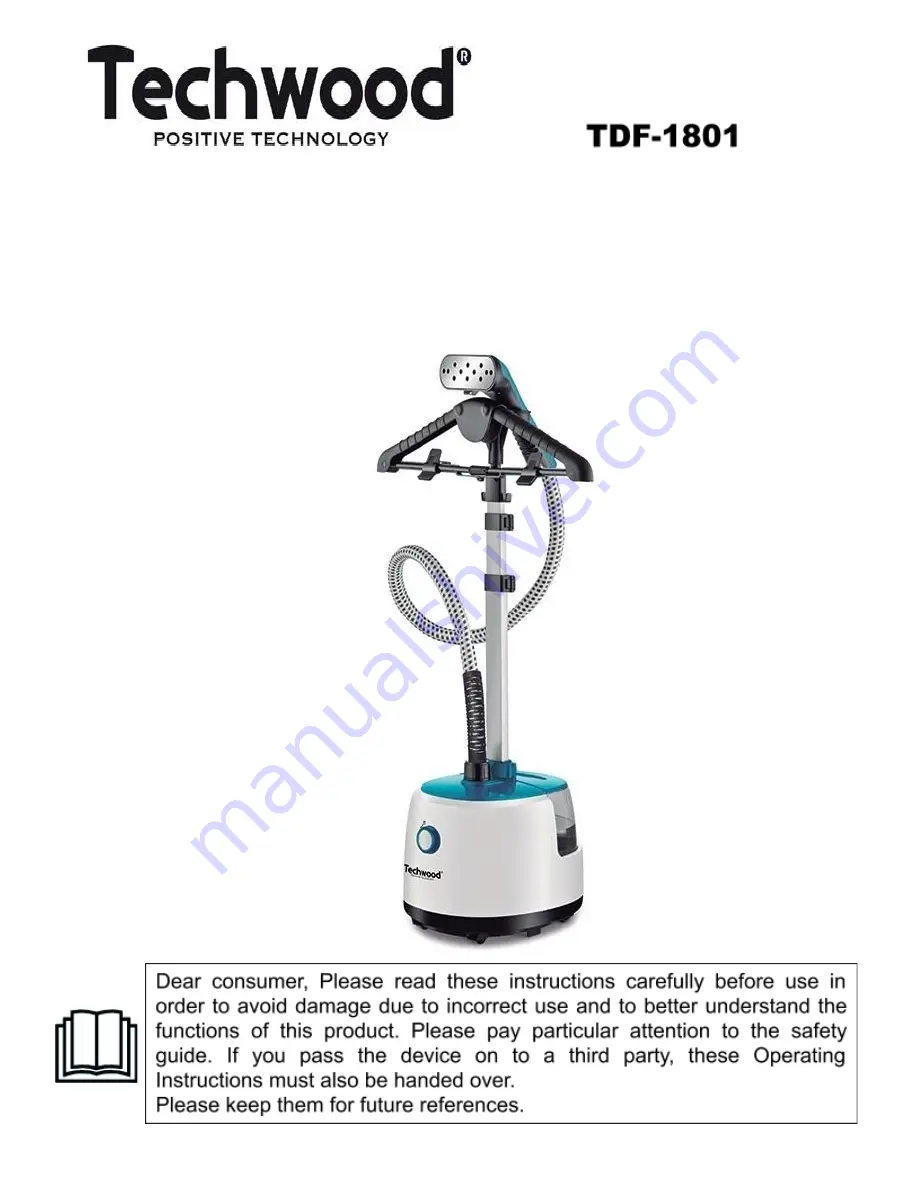 TECHWOOD TDF-1801 Instruction Manual Download Page 1