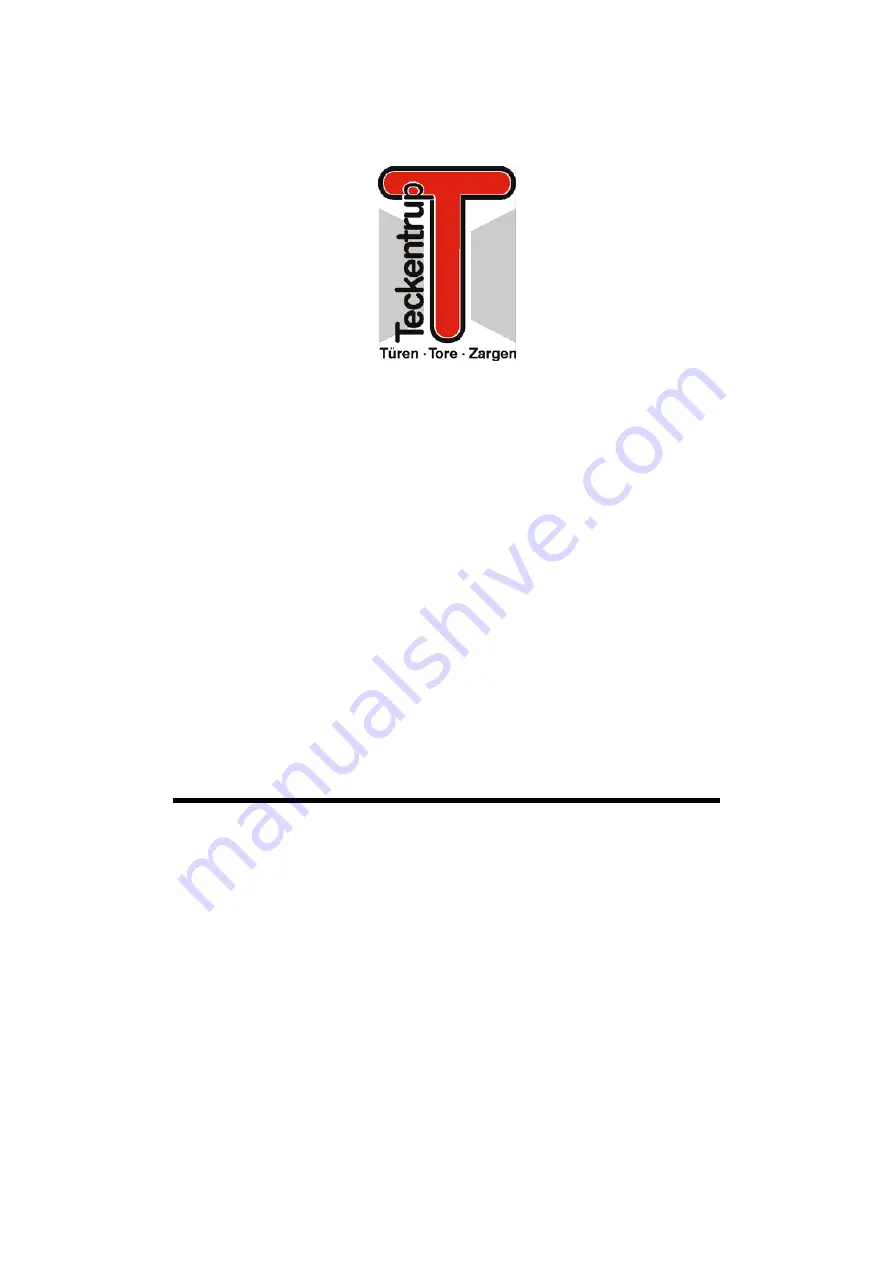 Teckentrup dw 62-2ME Operating / Assembly Instructions & Installation Data Download Page 1