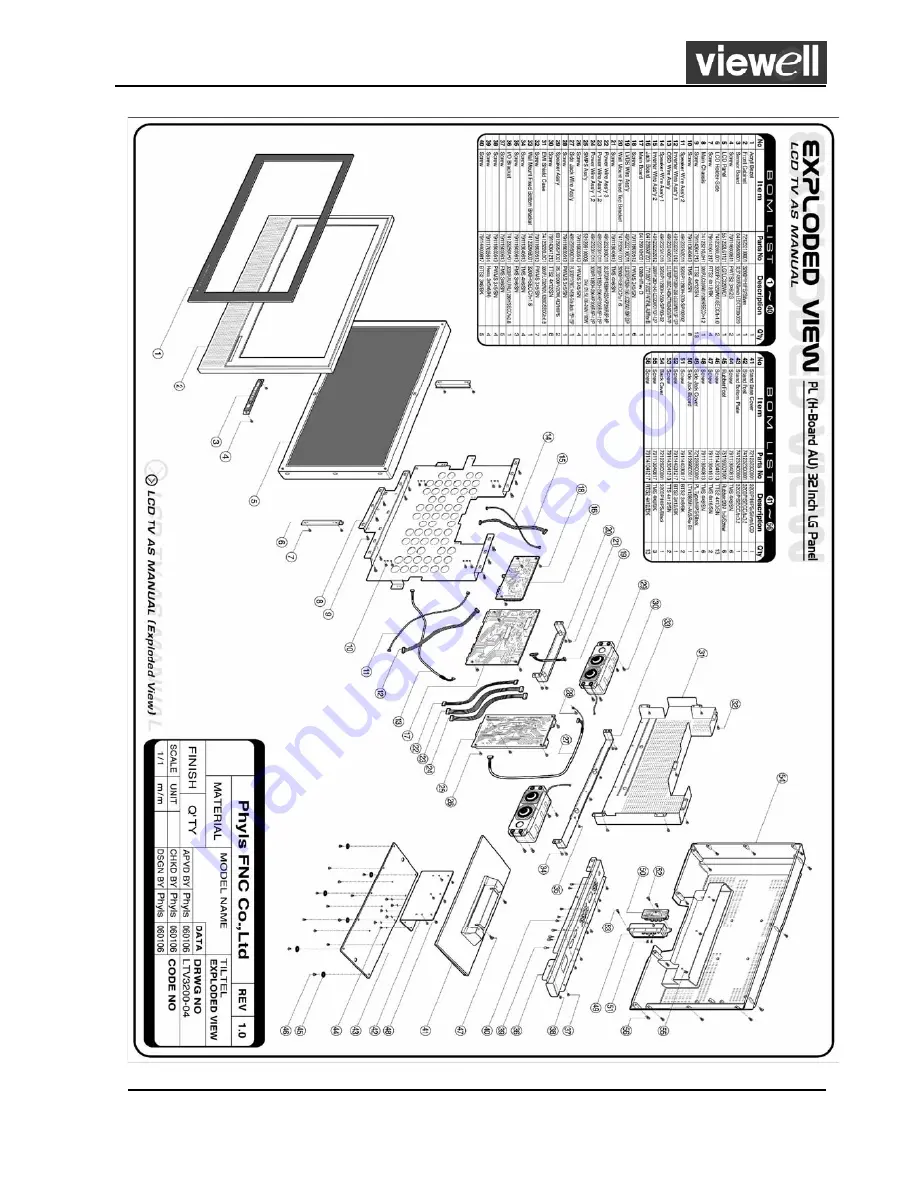 Teckton Viewell TL-32VWTS Service Manual Download Page 21