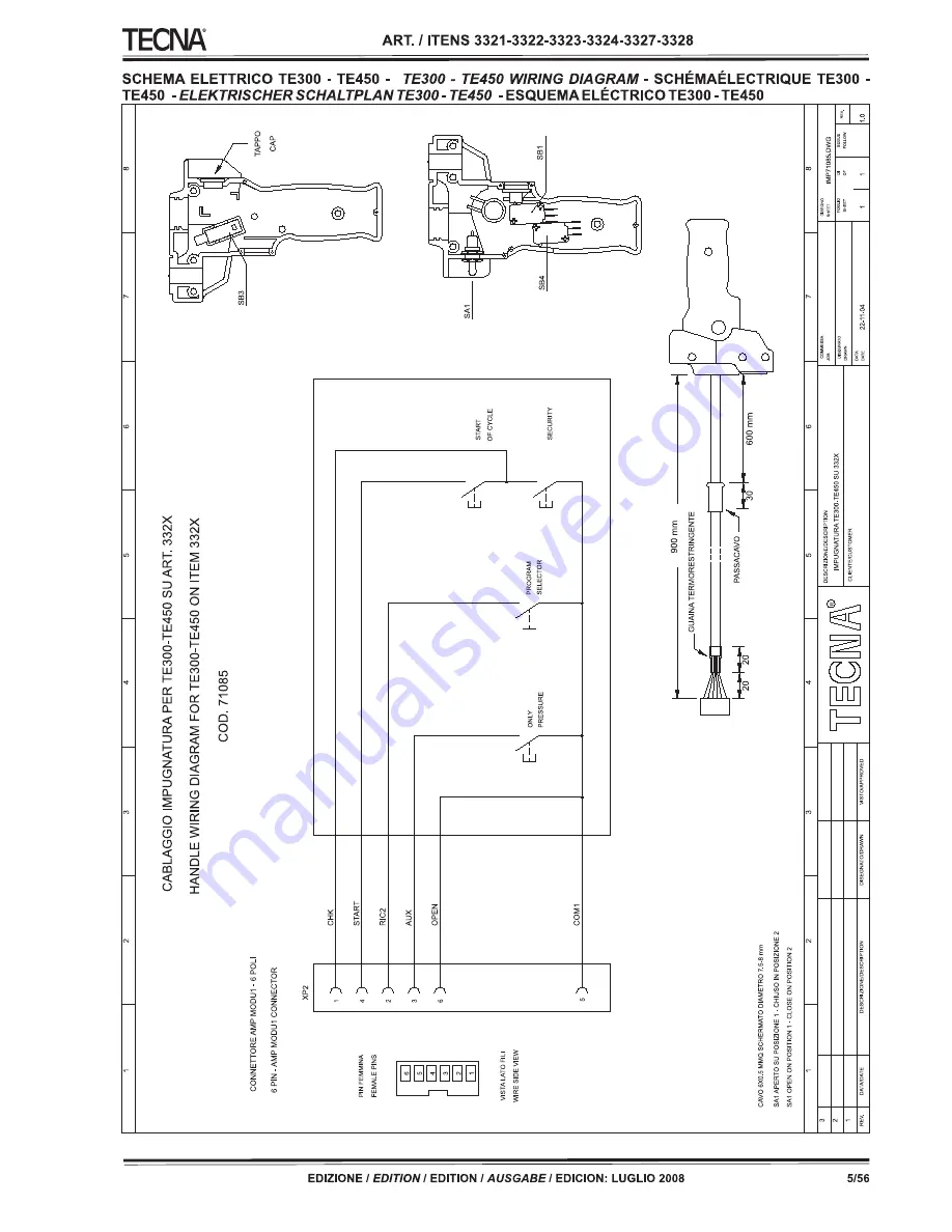 TECNA 3321 Technical Manual Download Page 5