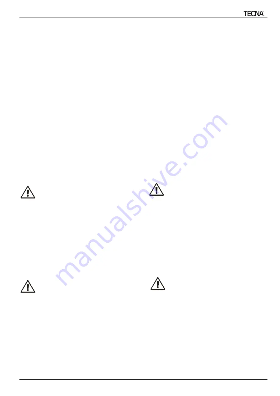 TECNA 4640N Installation And Use Manual Download Page 21