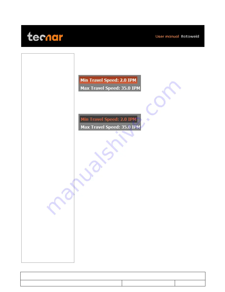 Tecnar Rotoweld 3.0 User Manual Download Page 47