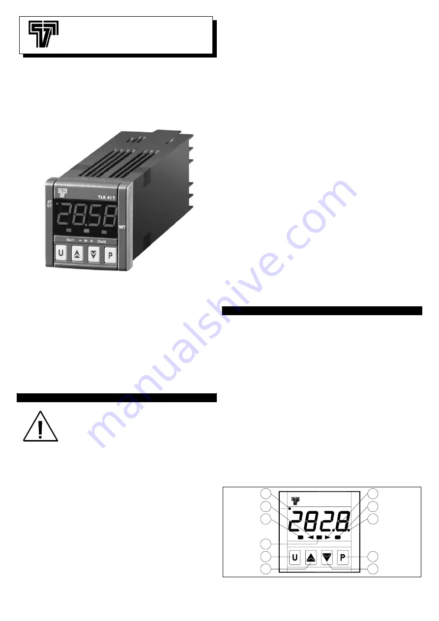 Tecnologic TLK 48 B Скачать руководство пользователя страница 1