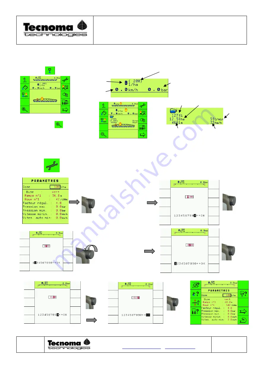 Tecnoma Novatec Isobus Operating Handbook Download Page 17