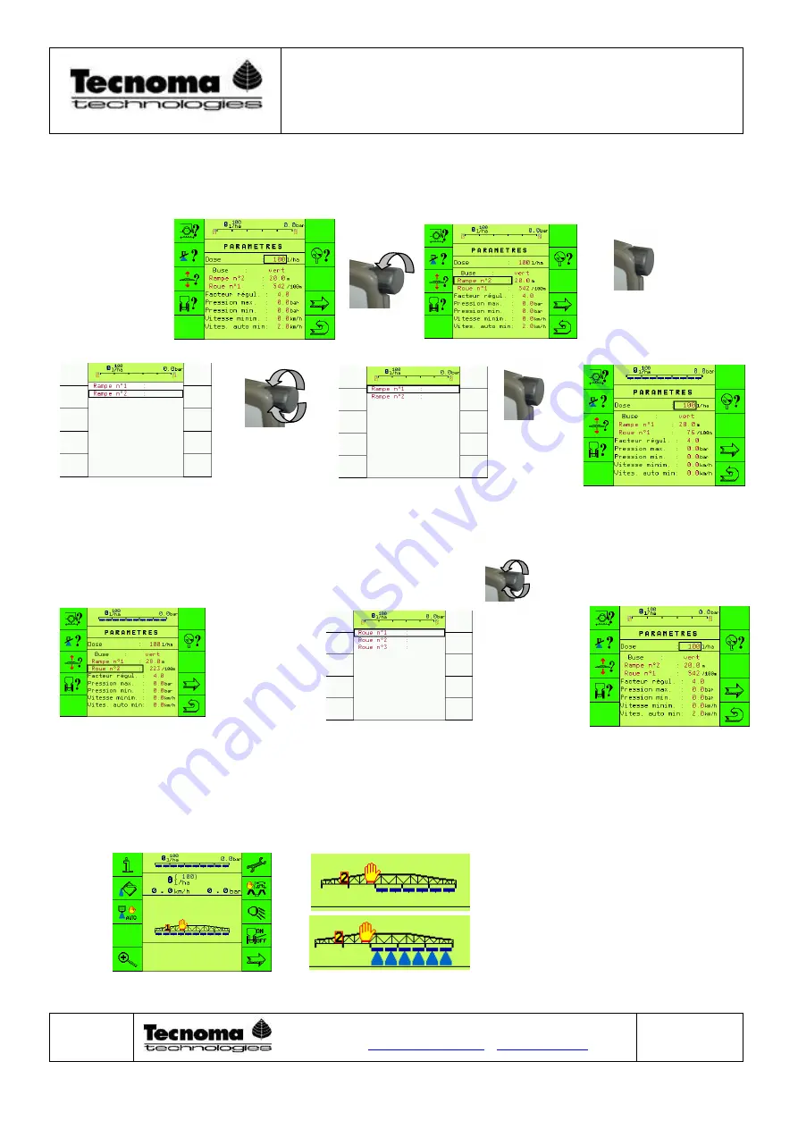 Tecnoma Novatec Isobus Operating Handbook Download Page 18