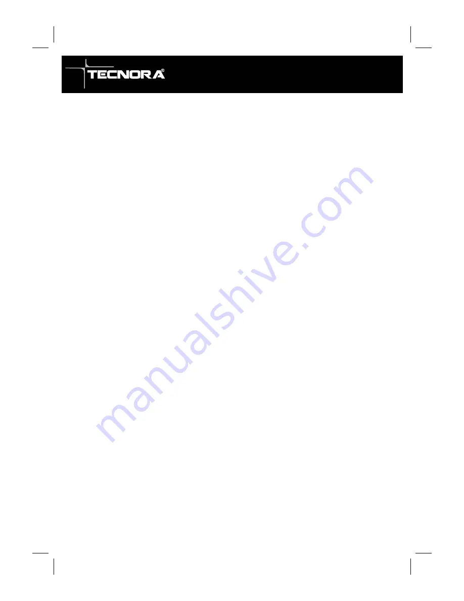 Tecnora Classico TCM-107M Manual Download Page 6