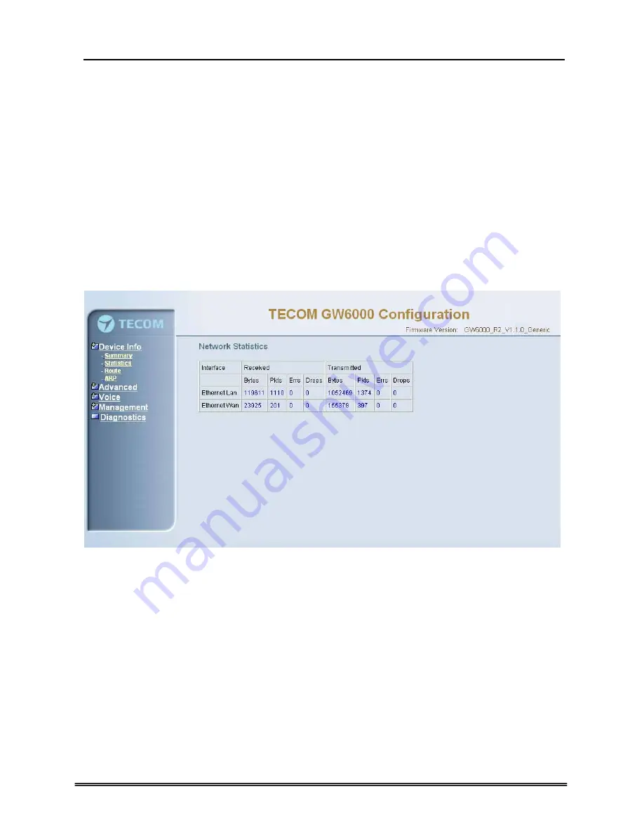 TECOM GW6000 Administrator'S Manual Download Page 31