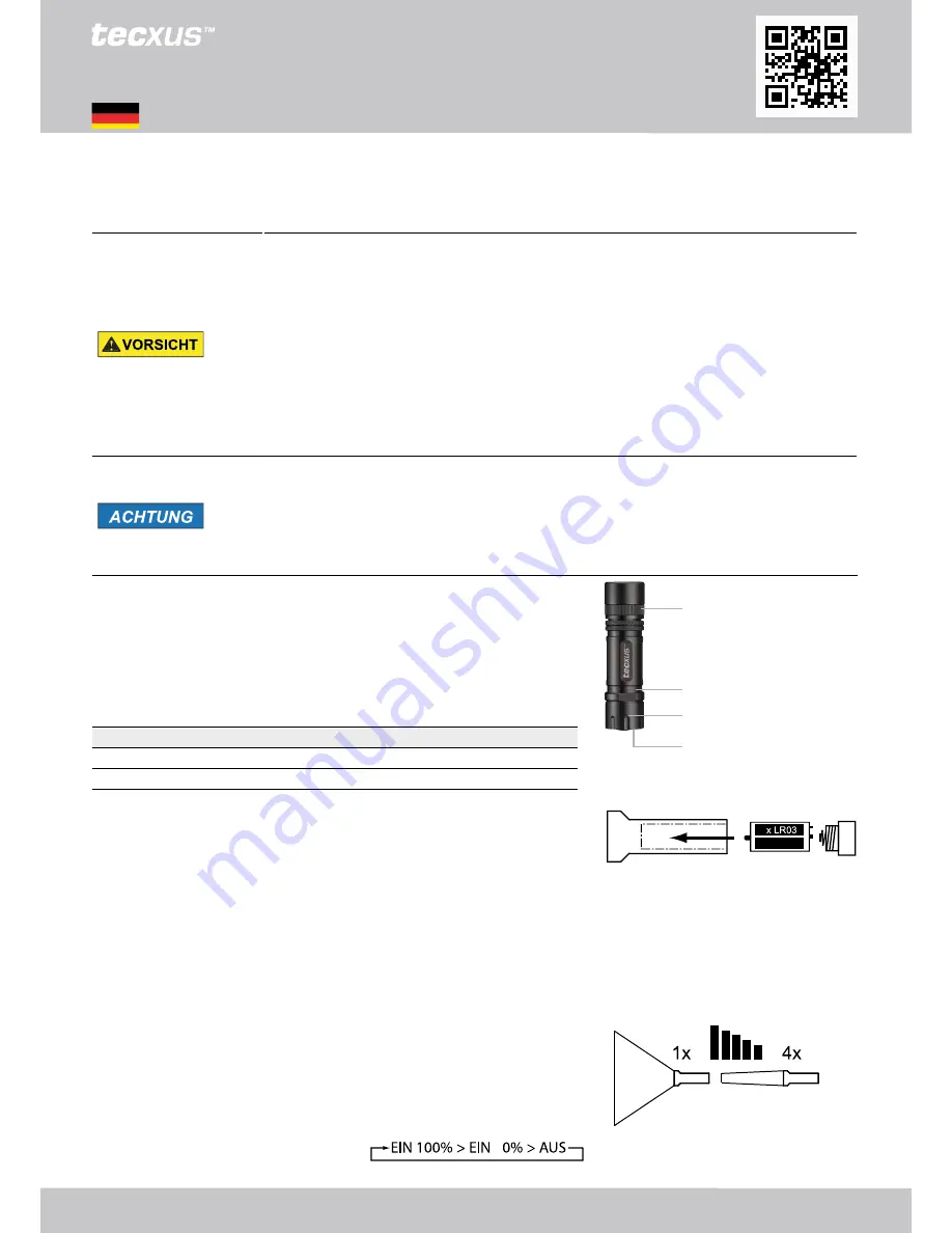 Tecxus X130 User Manual Download Page 1