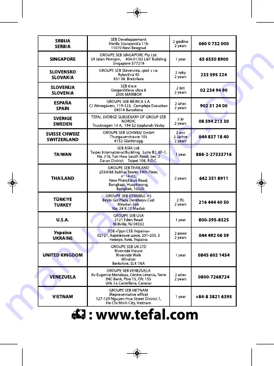 TEFAL PRESSING COMPACT GV5010CH Manual Download Page 96