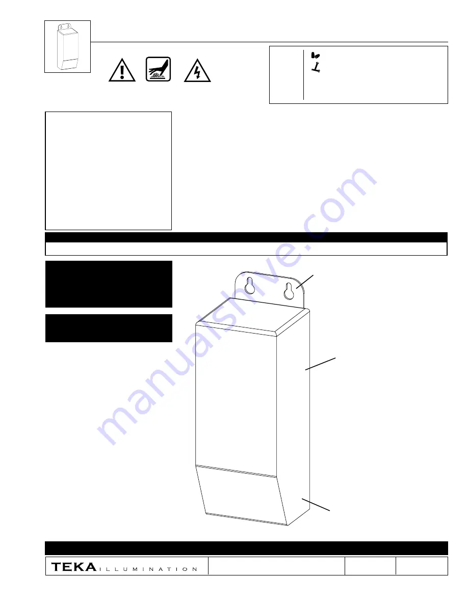 Teka TR60-120 Installation Instructions Download Page 1