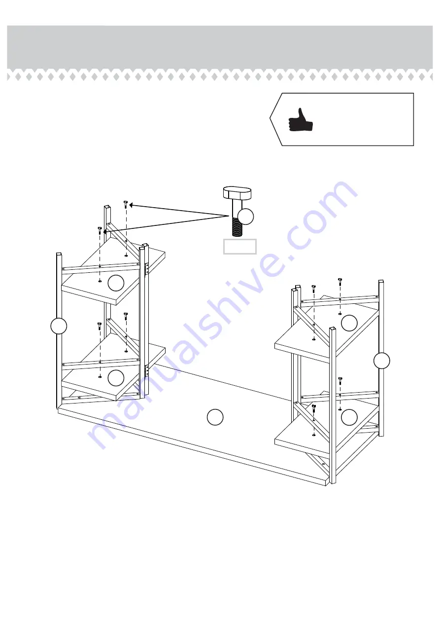 Teknik Industrial Style Chunky Desk 5422097 Instruction Booklet Download Page 4