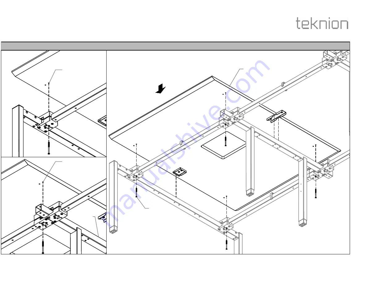 Teknion Beginning Work Table Installation Manual Download Page 15