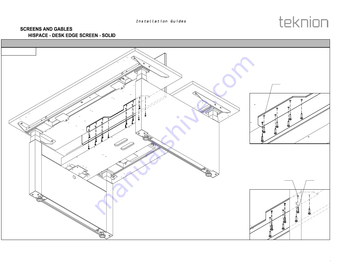 Teknion hiSpace Installation Manual Download Page 22