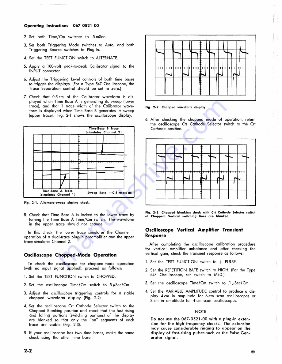 Tektronix 067-0521-00 Instruction Manual Download Page 8