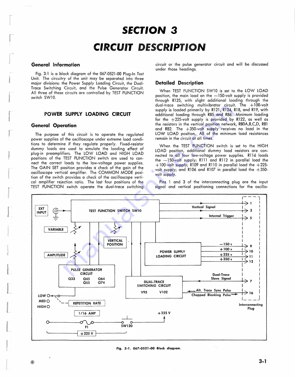 Tektronix 067-0521-00 Instruction Manual Download Page 11