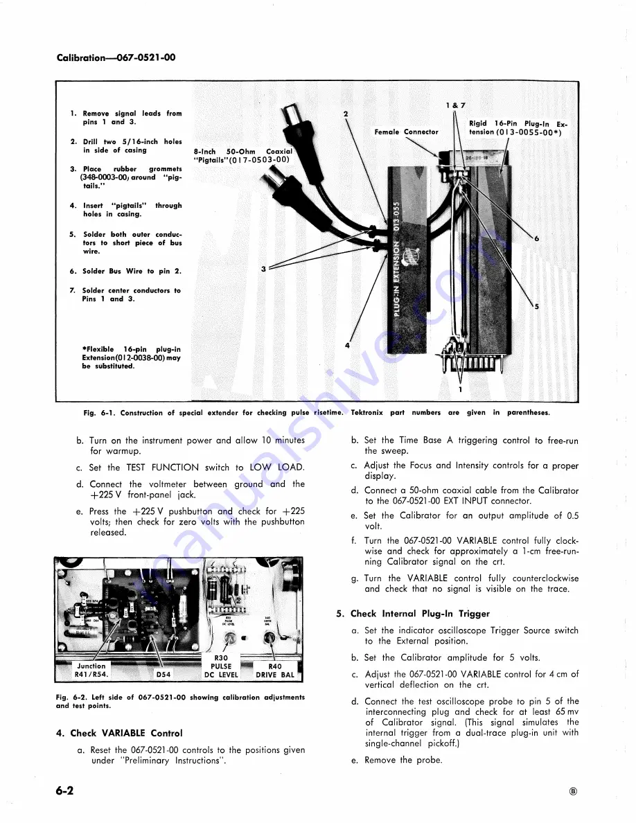 Tektronix 067-0521-00 Instruction Manual Download Page 32