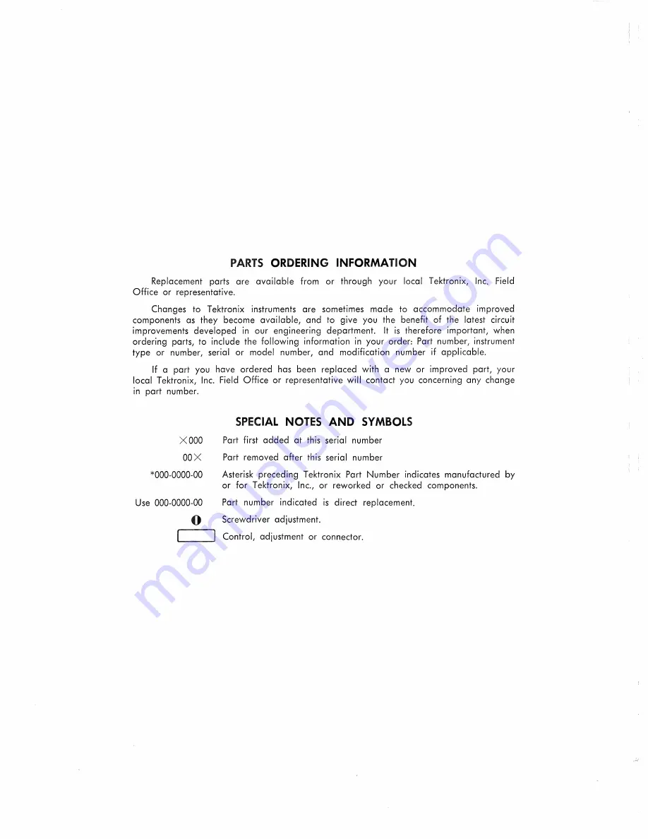 Tektronix 067-0521-00 Instruction Manual Download Page 36