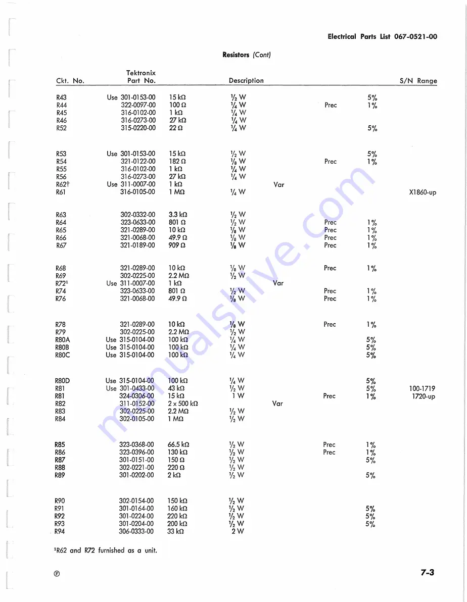 Tektronix 067-0521-00 Instruction Manual Download Page 39