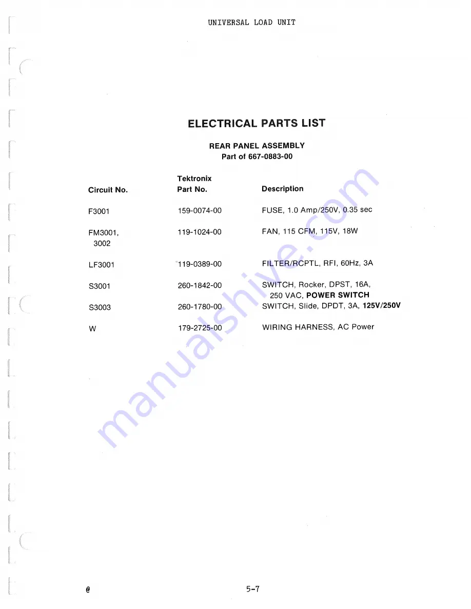 Tektronix 067-0883-99 Скачать руководство пользователя страница 45