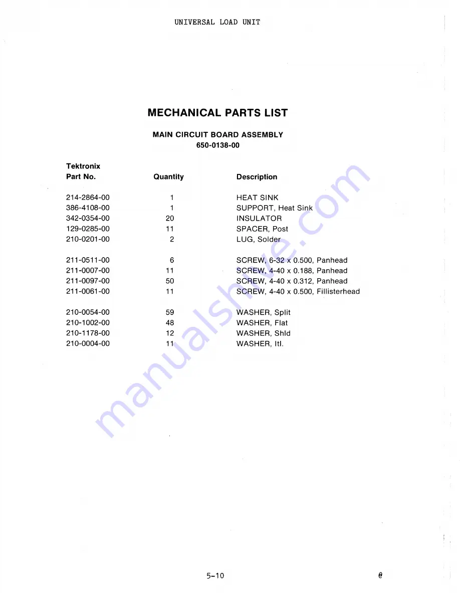 Tektronix 067-0883-99 Instruction Manual Download Page 48