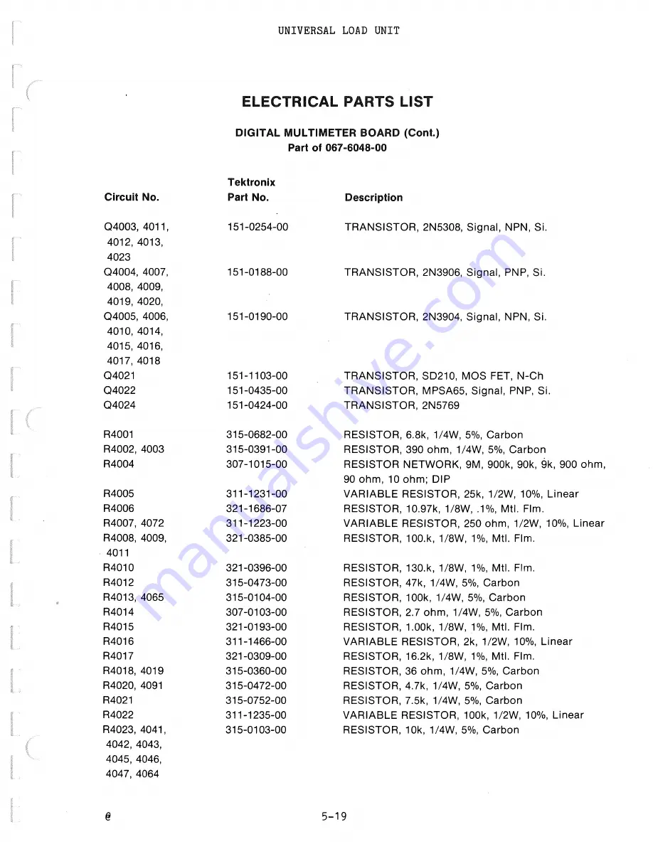 Tektronix 067-0883-99 Instruction Manual Download Page 57