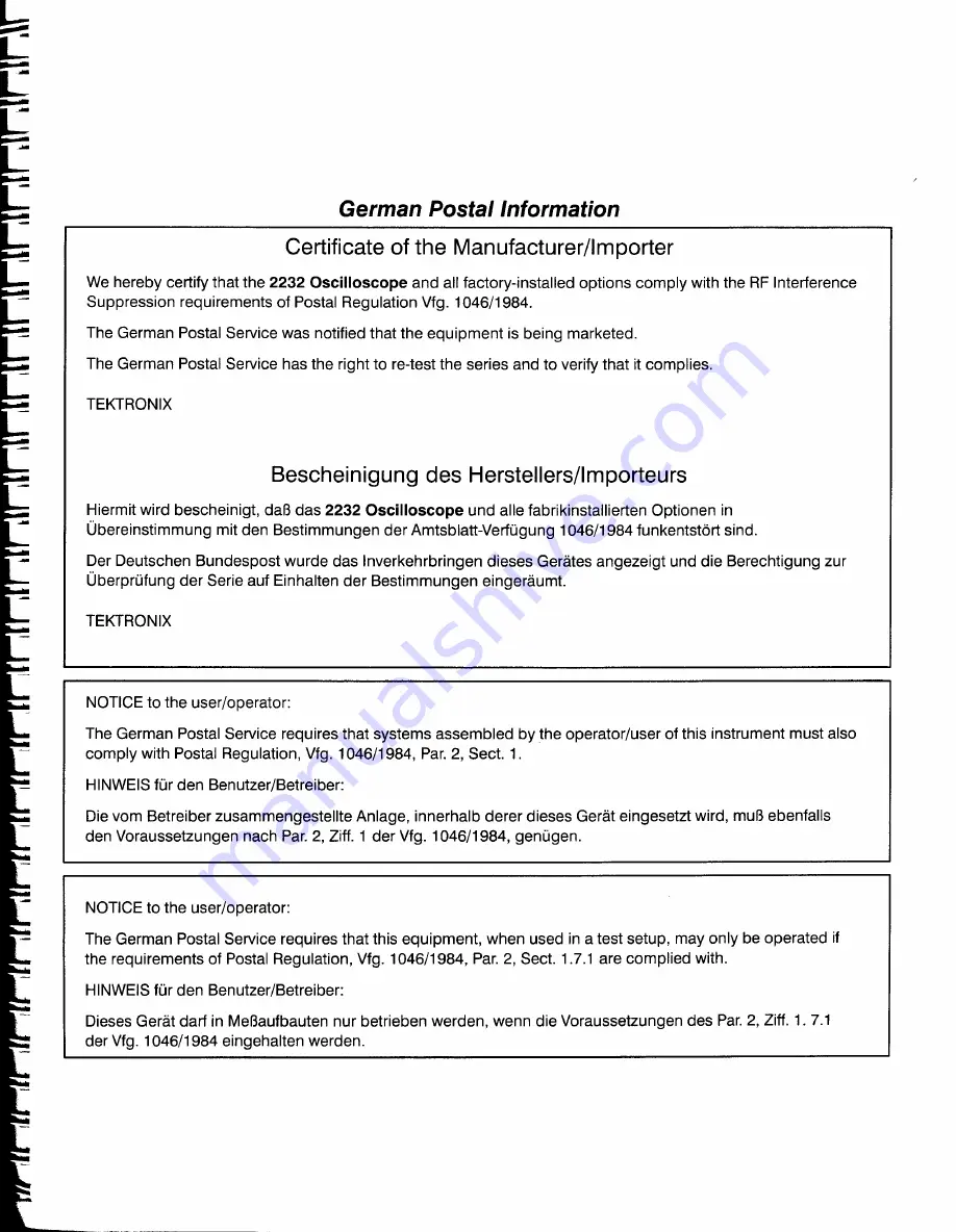 Tektronix 070-7066-02 User Manual Download Page 6