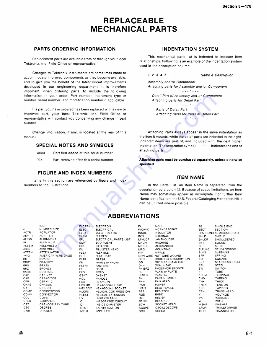 Tektronix 178 Instruction Manual Download Page 92