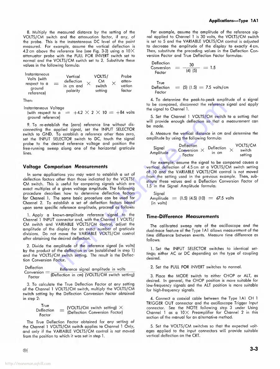 Tektronix 1A1 Instruction Manual Download Page 23