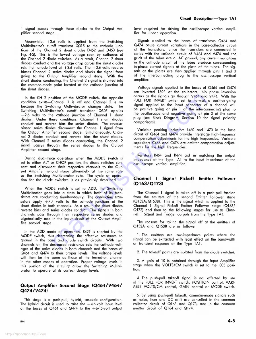 Tektronix 1A1 Instruction Manual Download Page 30