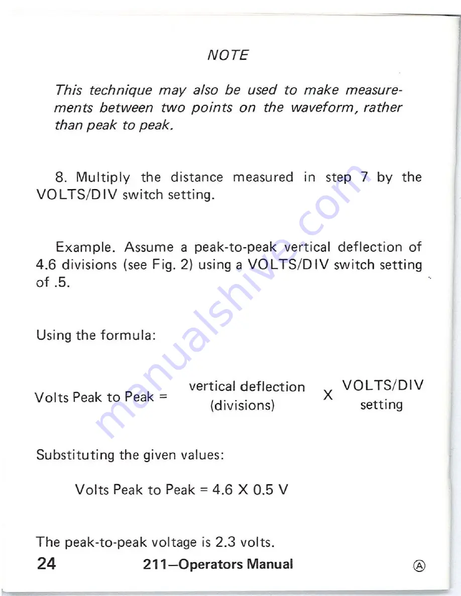 Tektronix 211 Operator'S Manual Download Page 28