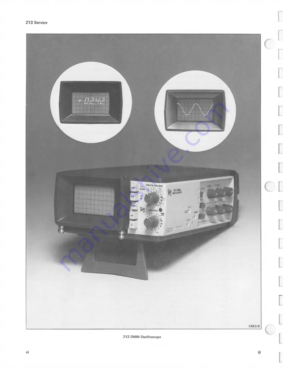 Tektronix 213 DMM Instruction Manual Download Page 8