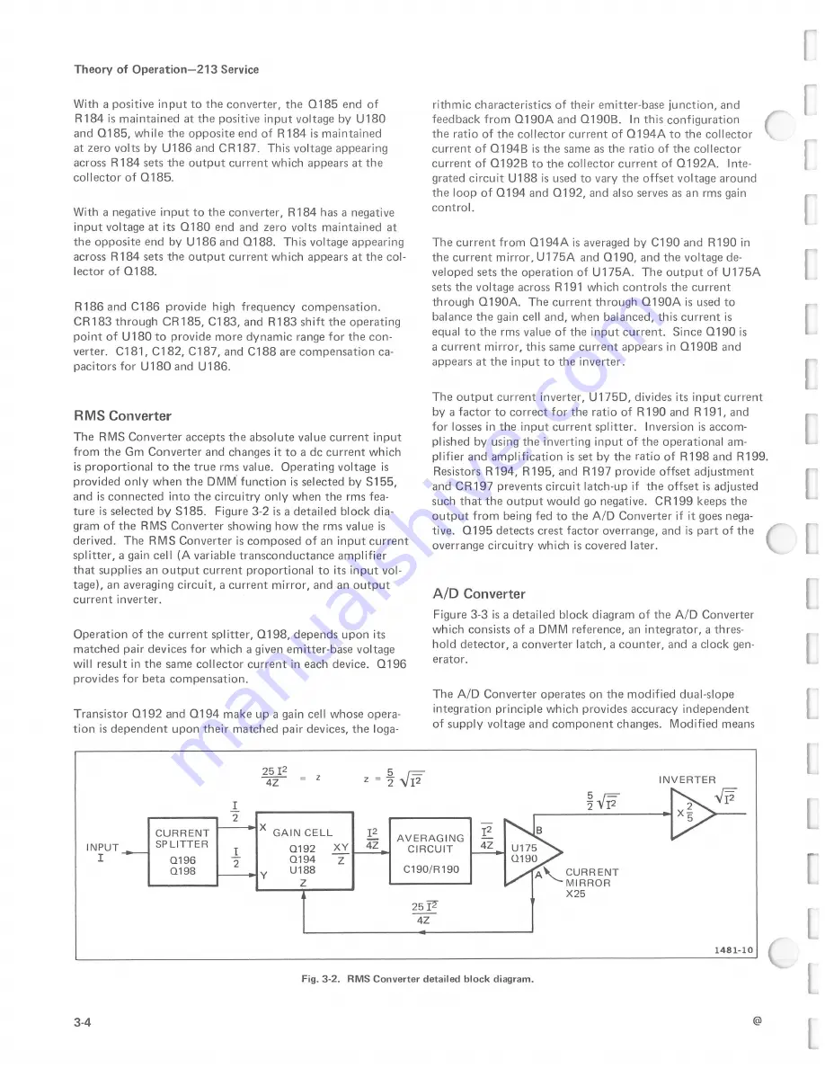 Tektronix 213 DMM Скачать руководство пользователя страница 28