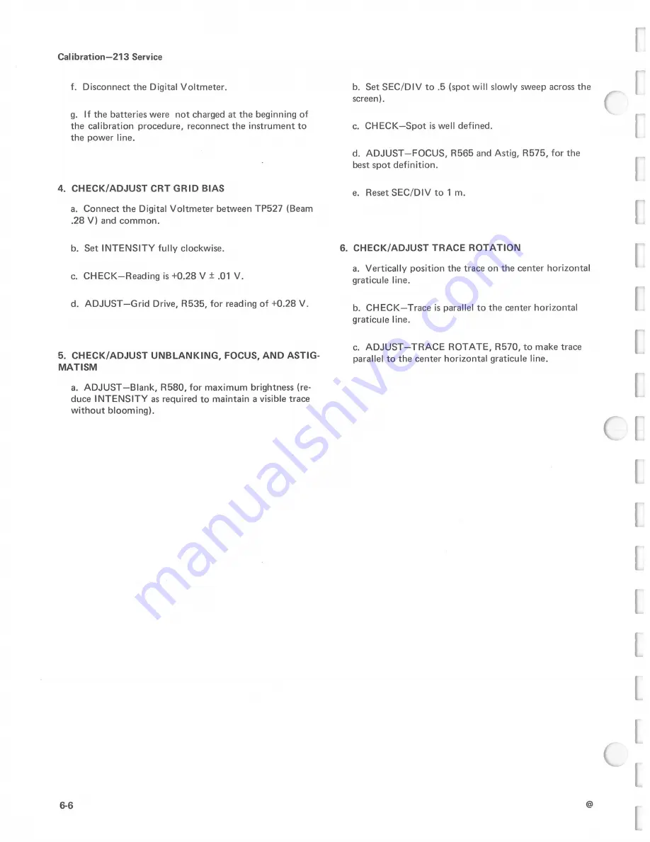 Tektronix 213 DMM Instruction Manual Download Page 72