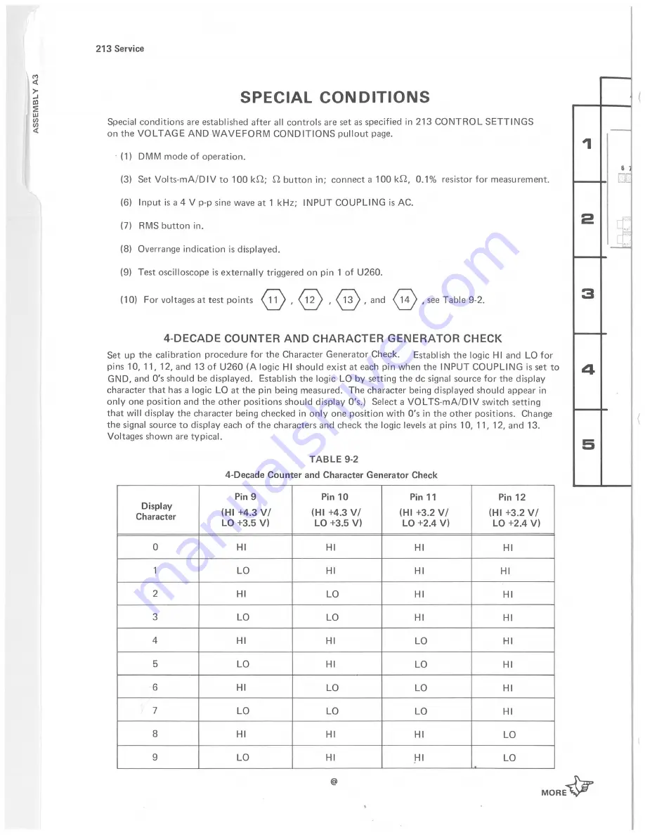 Tektronix 213 DMM Instruction Manual Download Page 116