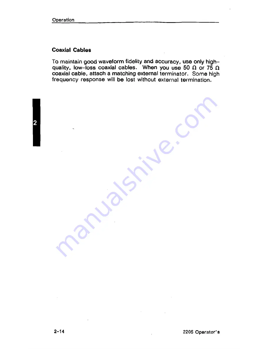 Tektronix 2205 Operator'S Manual Download Page 38