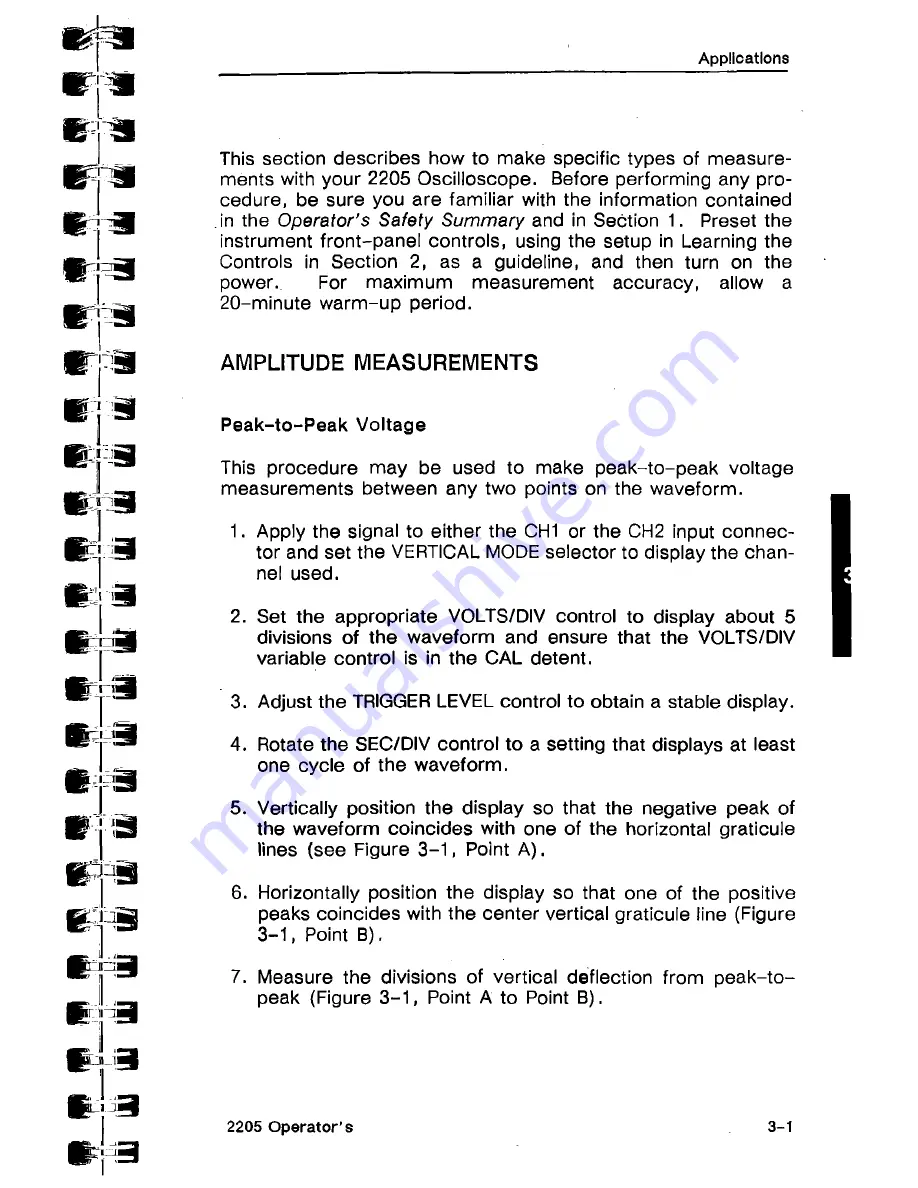 Tektronix 2205 Operator'S Manual Download Page 41