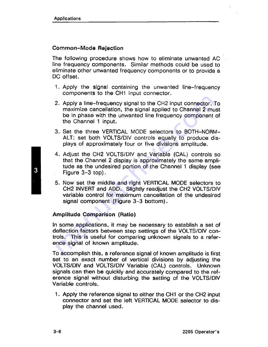 Tektronix 2205 Operator'S Manual Download Page 46